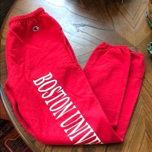Boston University Champion Sweatpants Size M